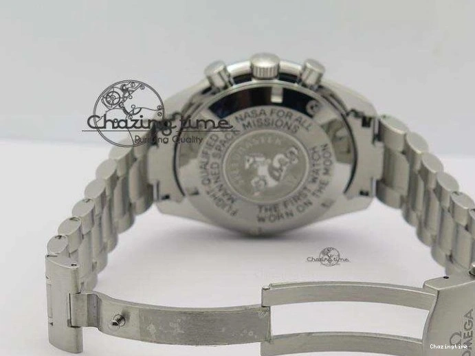 0516 Refined Speedmaster 50th Anniversary Black Dial On SS Bracelet 8232